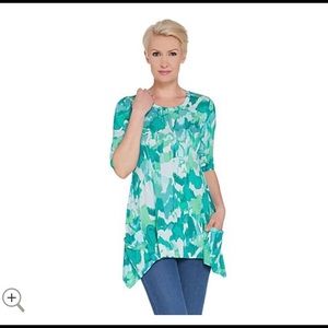 LOGO asymmetrical Knit Tee🍃🌷🍃